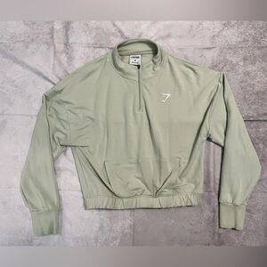 Gymshark Mint Green Zip Pullover